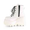 DemoniaCult - SHAKER52 Platform Boots - White Product image